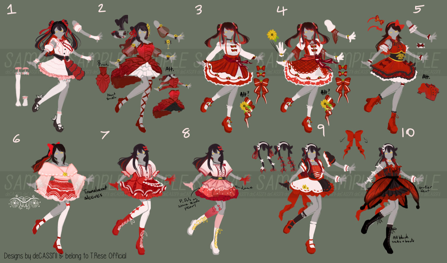 T.Rese Persona Design Concepts